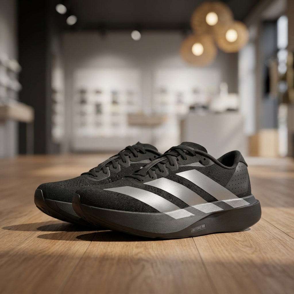 Adidas Adizero EVO Running Shoe - Black Silver | حذاء جري رياضي رجالي - أسود وفضي
