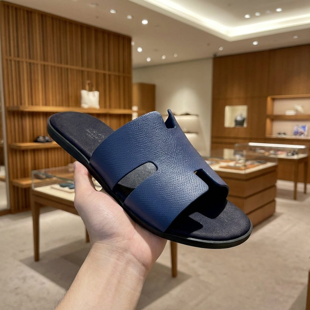 Hermes Izmir Sandals - Blue | صندل - أزرق