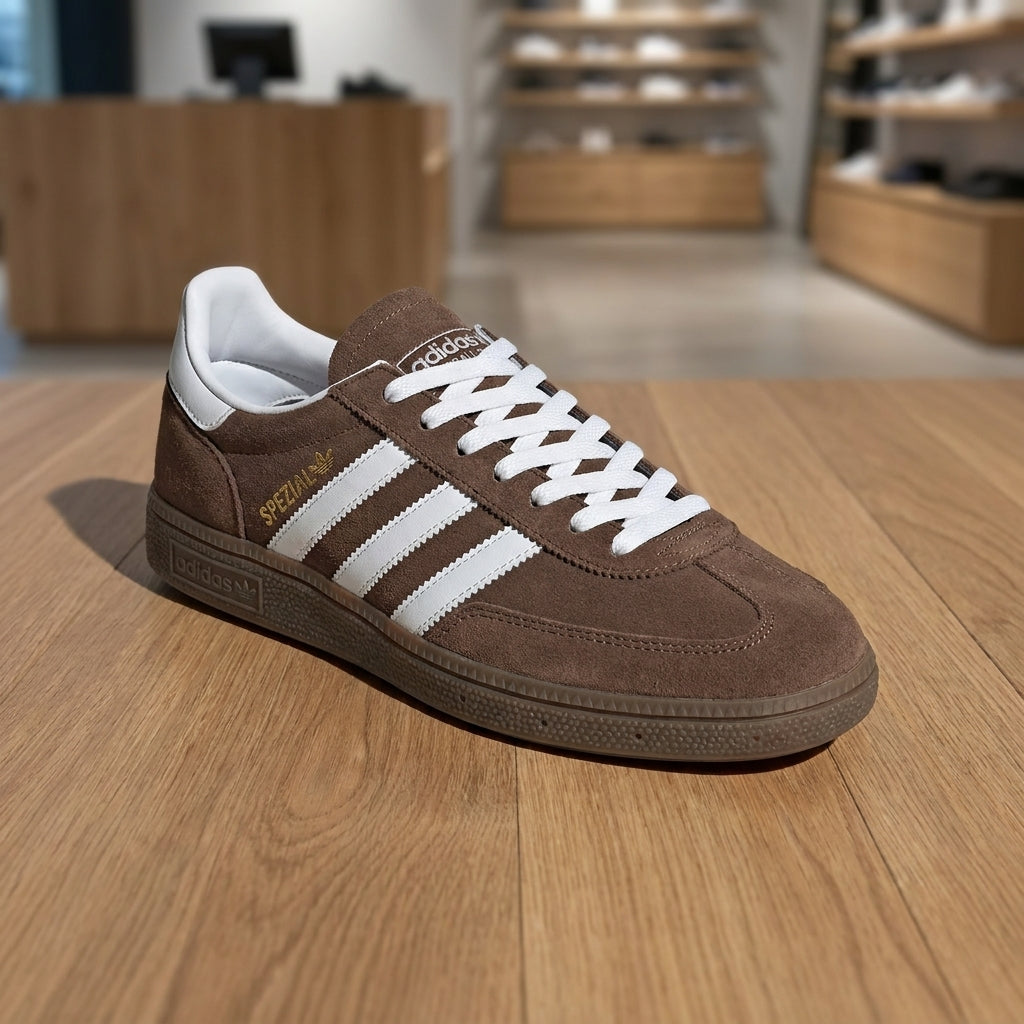 Adidas Spezial Sneaker - Brown White | حذاء رياضي رجالي - بني وأبيض