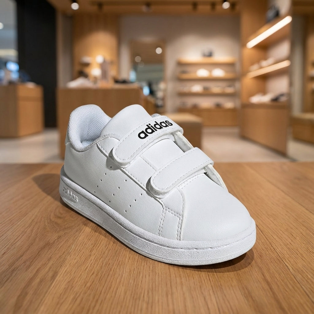 Adidas Advantage Base 2.0 Shoe - White | حذاء رياضي للأطفال - أبيض