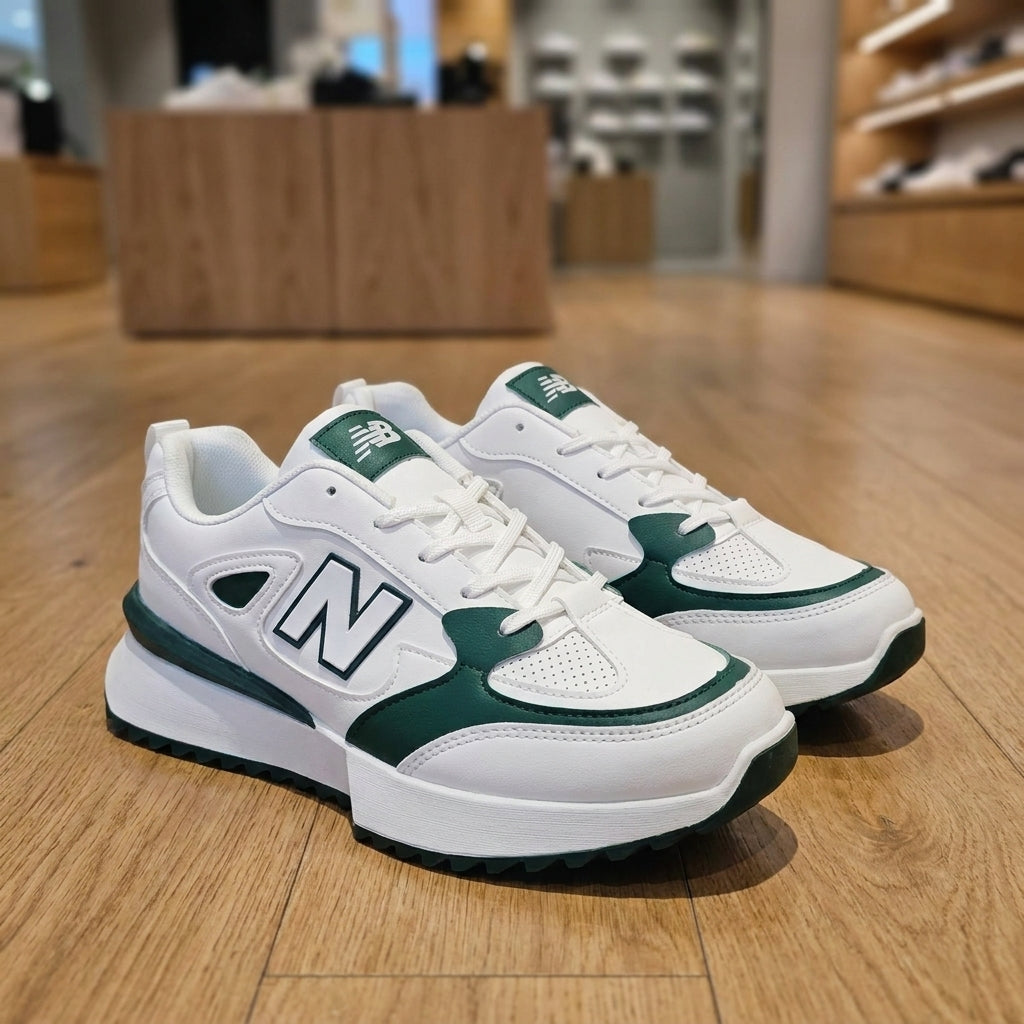New Balance 1010 Shoe - White Green | حذاء رياضي رجالي - أبيض وأخضر