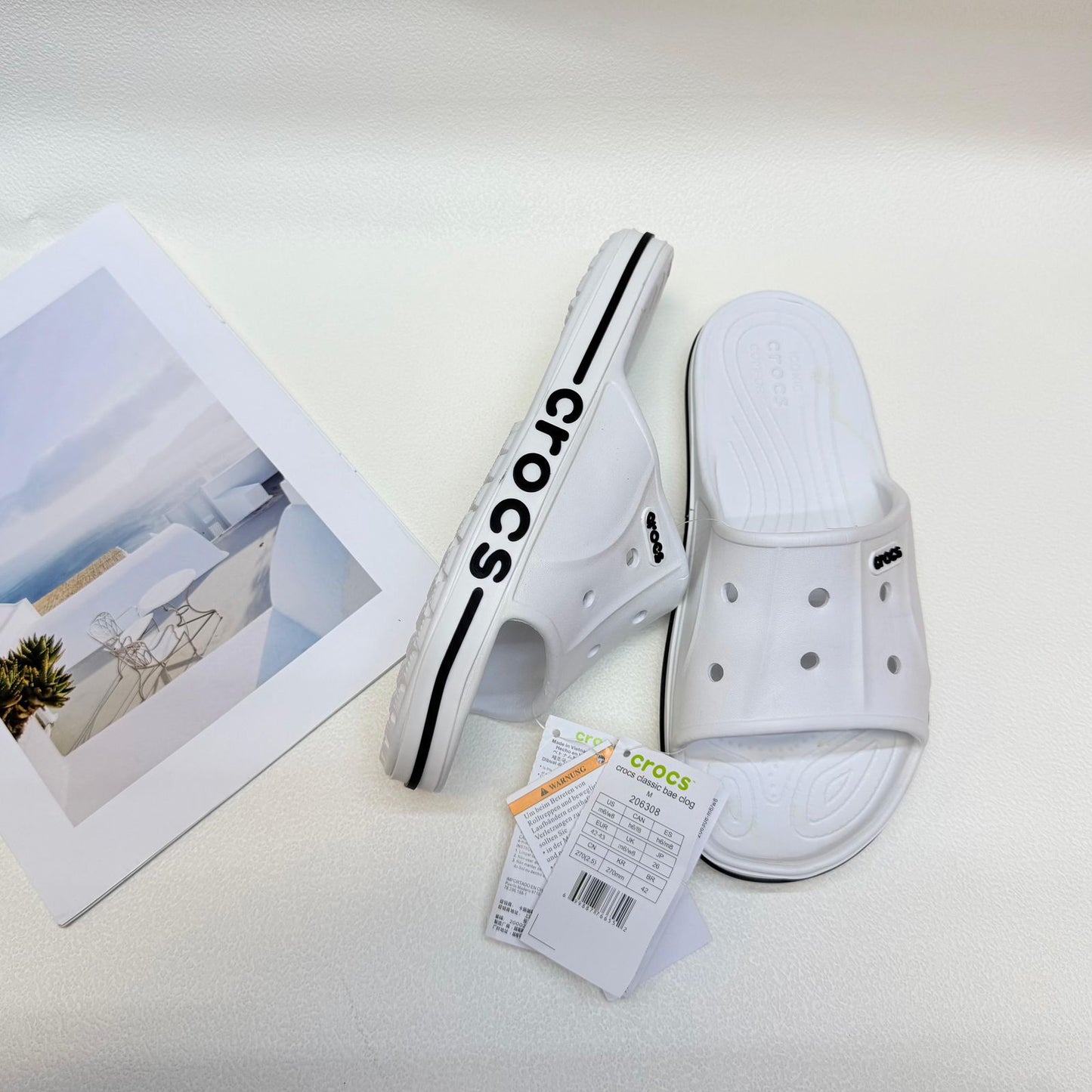 Crocs Bayaband Slide - White | شبشب - أبيض