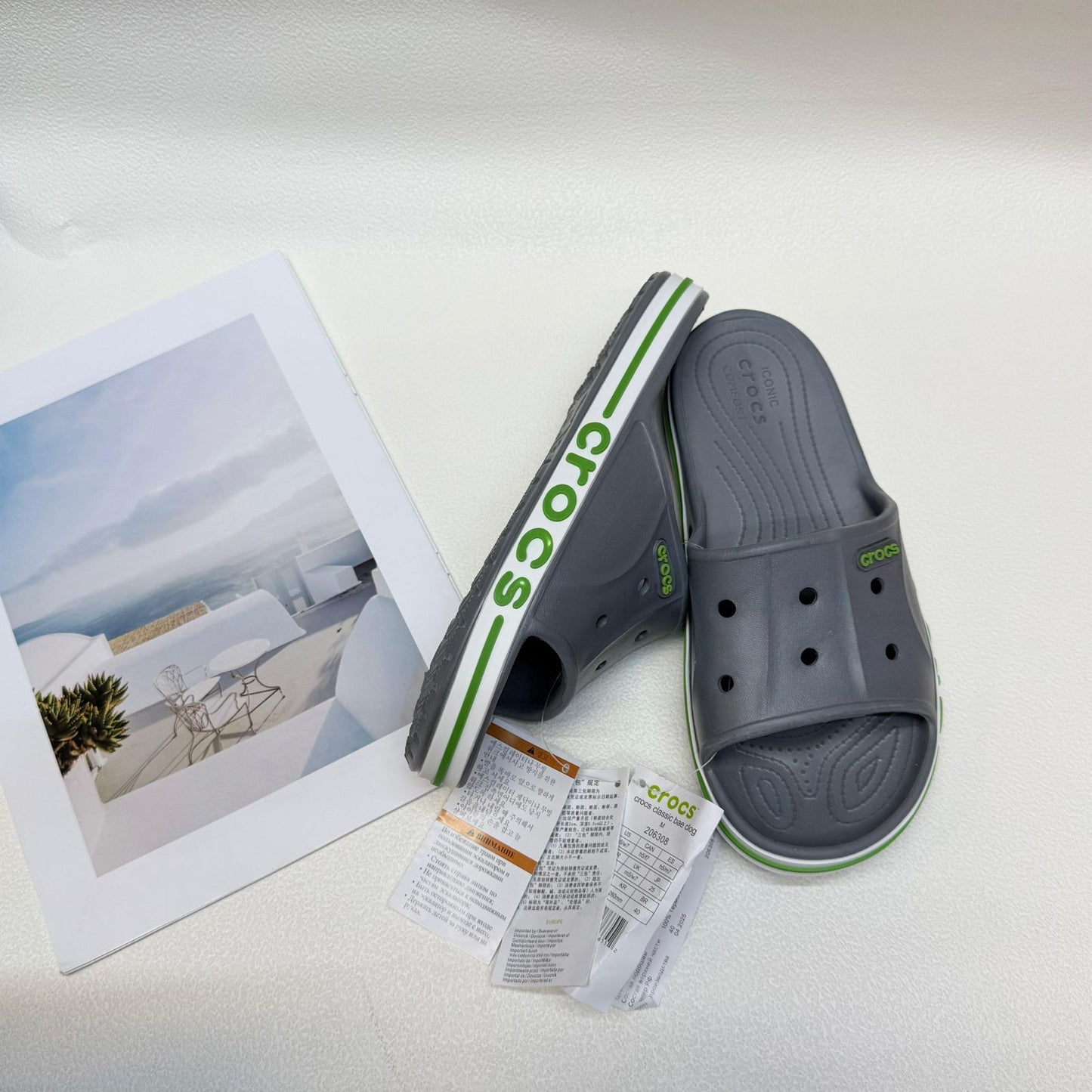 Crocs Bayaband Slide - Gray | شبشب - رمادي
