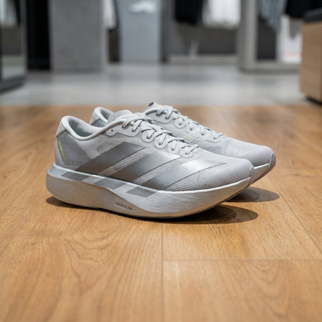 Adidas Adizero EVO Running Shoe - Silver | حذاء جري رياضي رجالي - فضي
