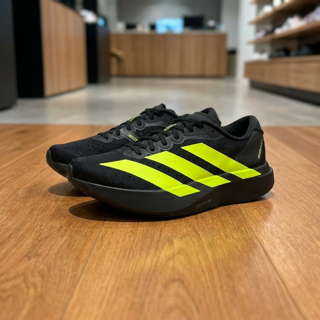Adidas Adizero EVO Running Shoe - Black Lemon | حذاء جري رياضي رجالي - أسود وليموني
