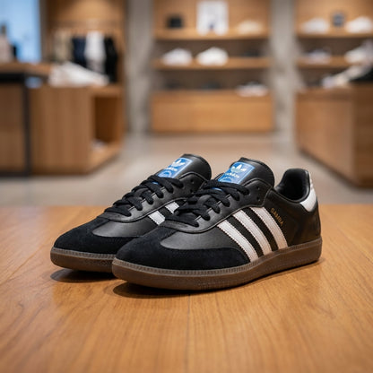 Adidas Samba OG Sneaker - Black White | حذاء رياضي رجالي - أسود وأبيض