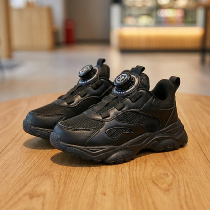 Child's Casual Sneakers - Black | حذاء رياضي للأطفال - أسود