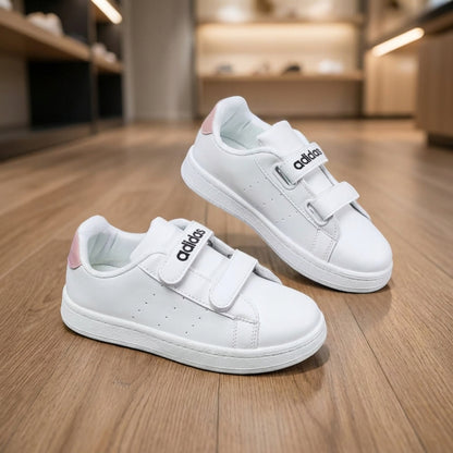 Adidas Advantage Base 2.0 Kids Shoe - White | حذاء رياضي للأطفال - أبيض