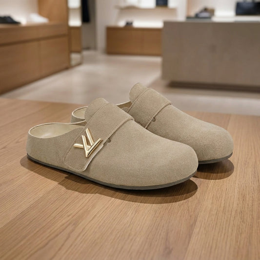 Toe Mules Clog - Beige | صندل - بيج