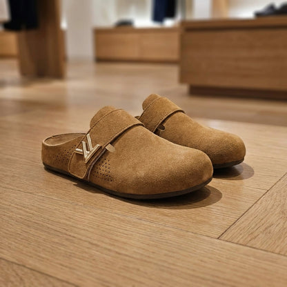 Toe Mules Clog - Brown | صندل - بني