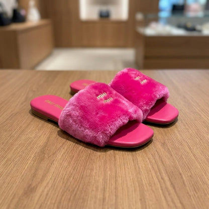 Miu Miu Slide - Pink | صندل - وردي