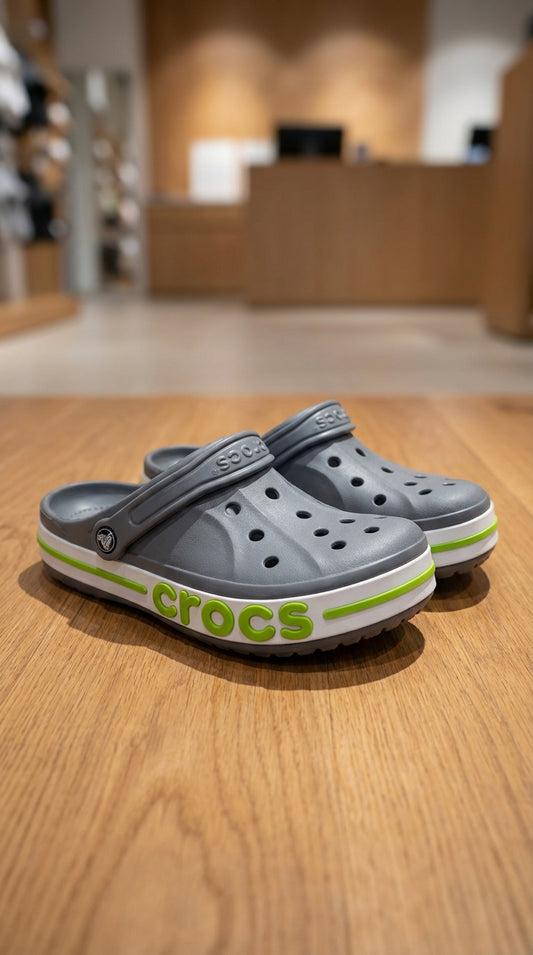 Crocs Bayaband Clogs - Gray | قبقاب - رمادي