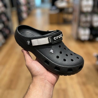 Crocs Classic Turbo-Strap Clog - Black | قبقاب - أسود