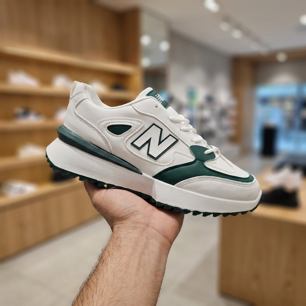 New Balance 1010 Shoe - White Green | حذاء رياضي رجالي - أبيض وأخضر