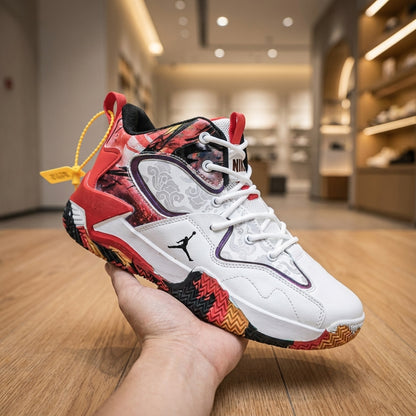 Air Jordan Zion 2 - Red White | حذاء رياضي رجالي - أحمر وأبيض