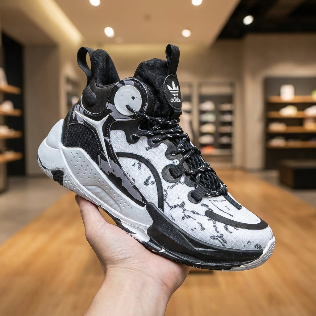 Adidas DON Issue 4 - Black White | حذاء رياضي رجالي - أسود وأبيض