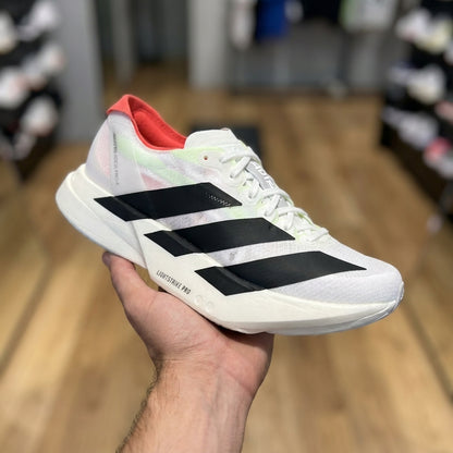 Adidas Adizero EVO Running Shoe - White Black | حذاء جري رياضي رجالي - أبيض وأسود