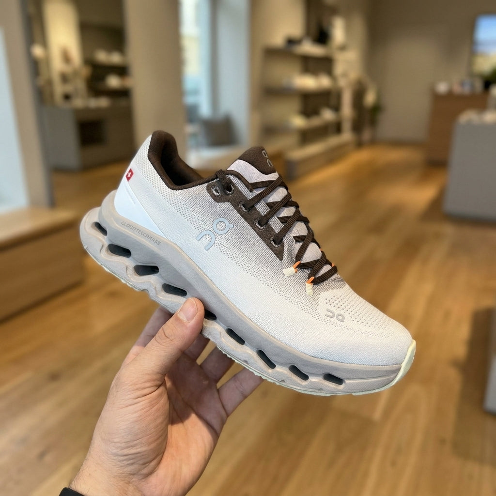 On Running Horizon Hiking Shoe - Brown White | حذاء مشي جبلي رجالي - بني وأبيض