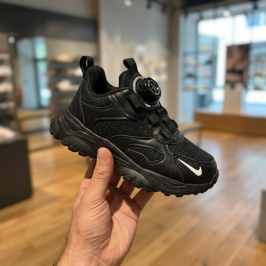 Nike Child's Casual Sneakers - Black | حذاء رياضي للأطفال - أسود