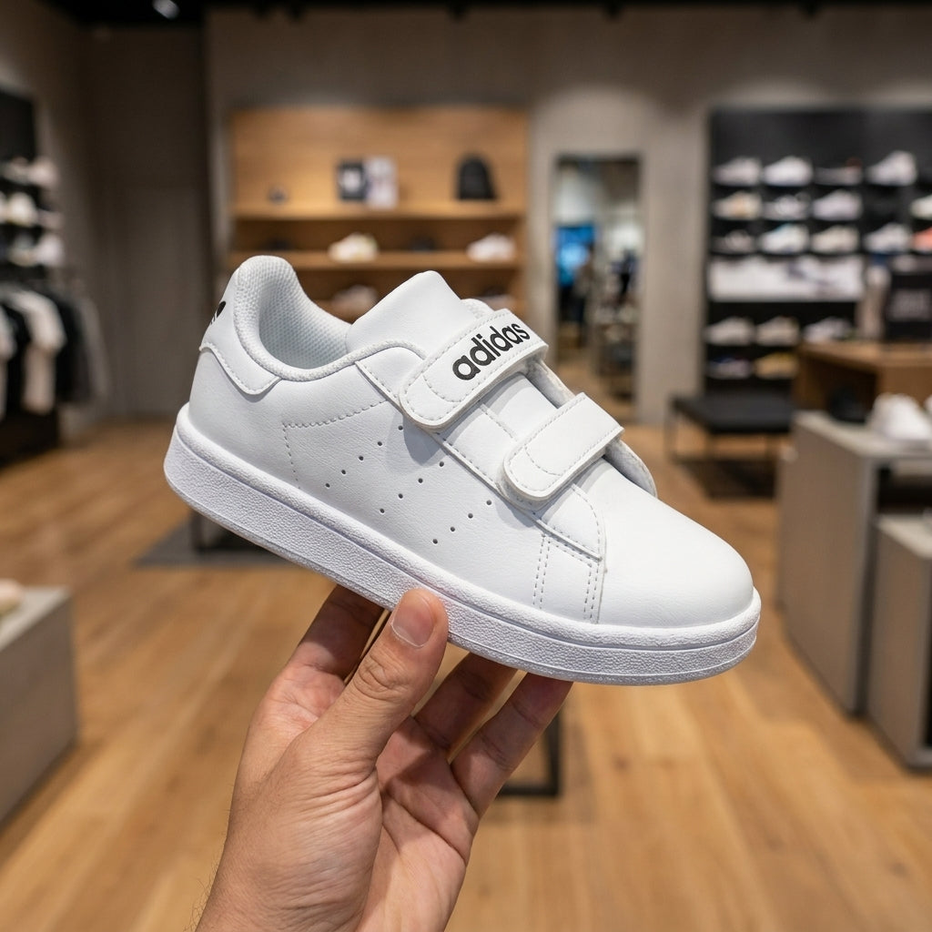 Adidas Advantage Base 2.0 Shoe - White | حذاء رياضي للأطفال - أبيض