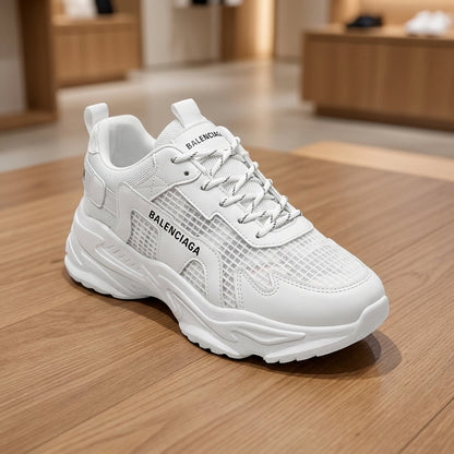 Balenciaga Fashion Sneaker - White | حذاء سنيكرز عصري رجالي - أبيض