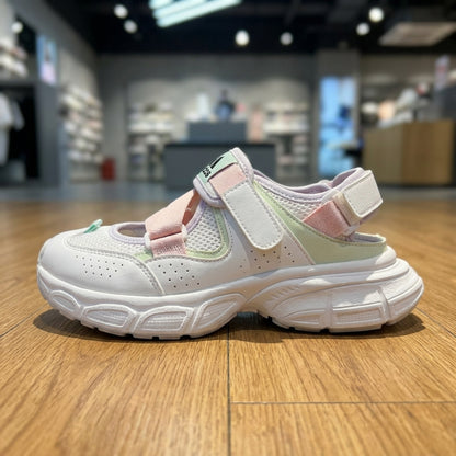 Adidas Sandals - Pastel Pink Green | صندل نسائي - وردي فاتح وأخضر