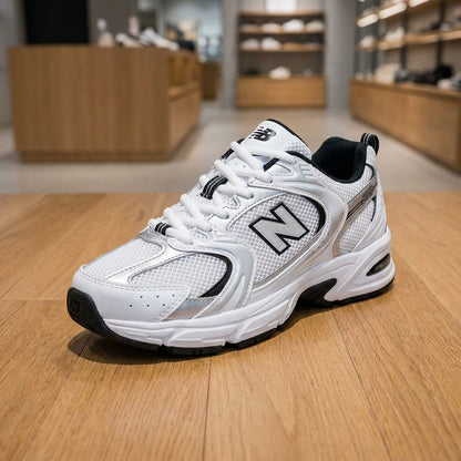 New Balance 9060 Sneaker - Silver White | حذاء رياضي رجالي - فضي وأبيض