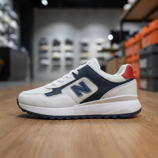 New Balance Sneaker - Blue White | حذاء رياضي رجالي - أزرق وأبيض