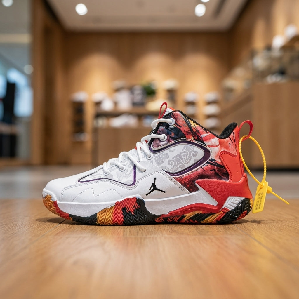 Air Jordan Zion 2 - Red White | حذاء رياضي رجالي - أحمر وأبيض