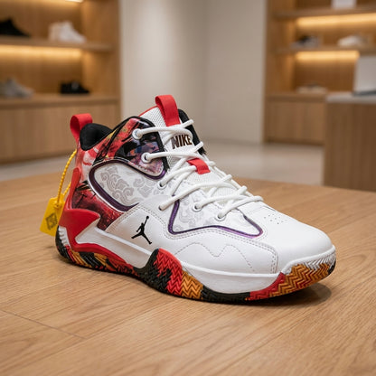 Air Jordan Zion 2 - Red White | حذاء رياضي رجالي - أحمر وأبيض