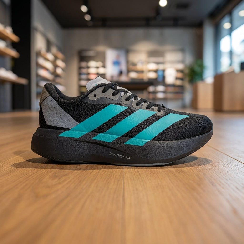 Adidas Adizero EVO Running Shoe - Black Green | حذاء جري رياضي رجالي - أسود وأخضر