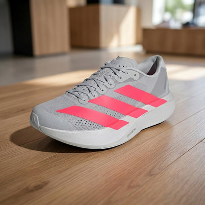 Adidas Adizero EVO Running Shoe - Silver Red | حذاء جري رياضي رجالي - فضي وأحمر