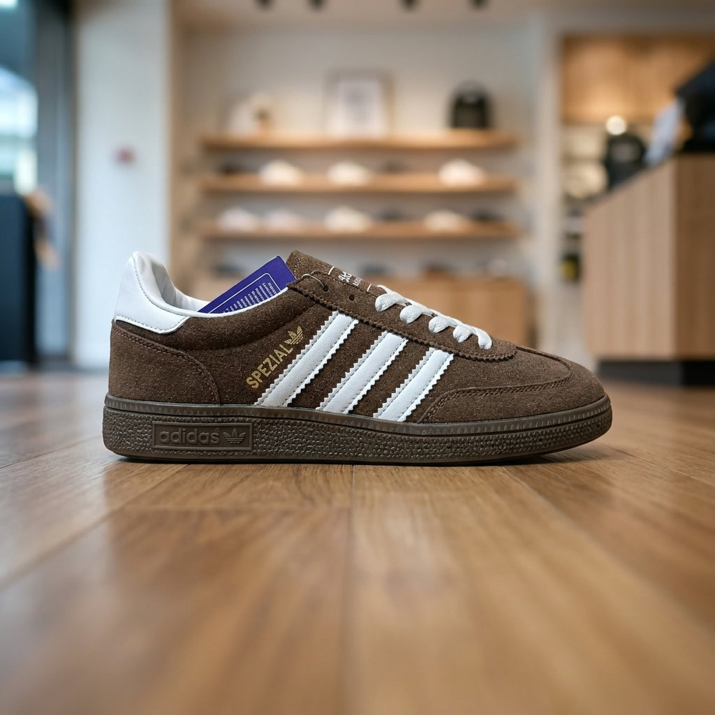 Adidas Spezial Sneaker - Brown White | حذاء رياضي رجالي - بني وأبيض