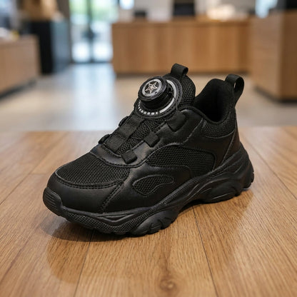 Child's Casual Sneakers - Black | حذاء رياضي للأطفال - أسود
