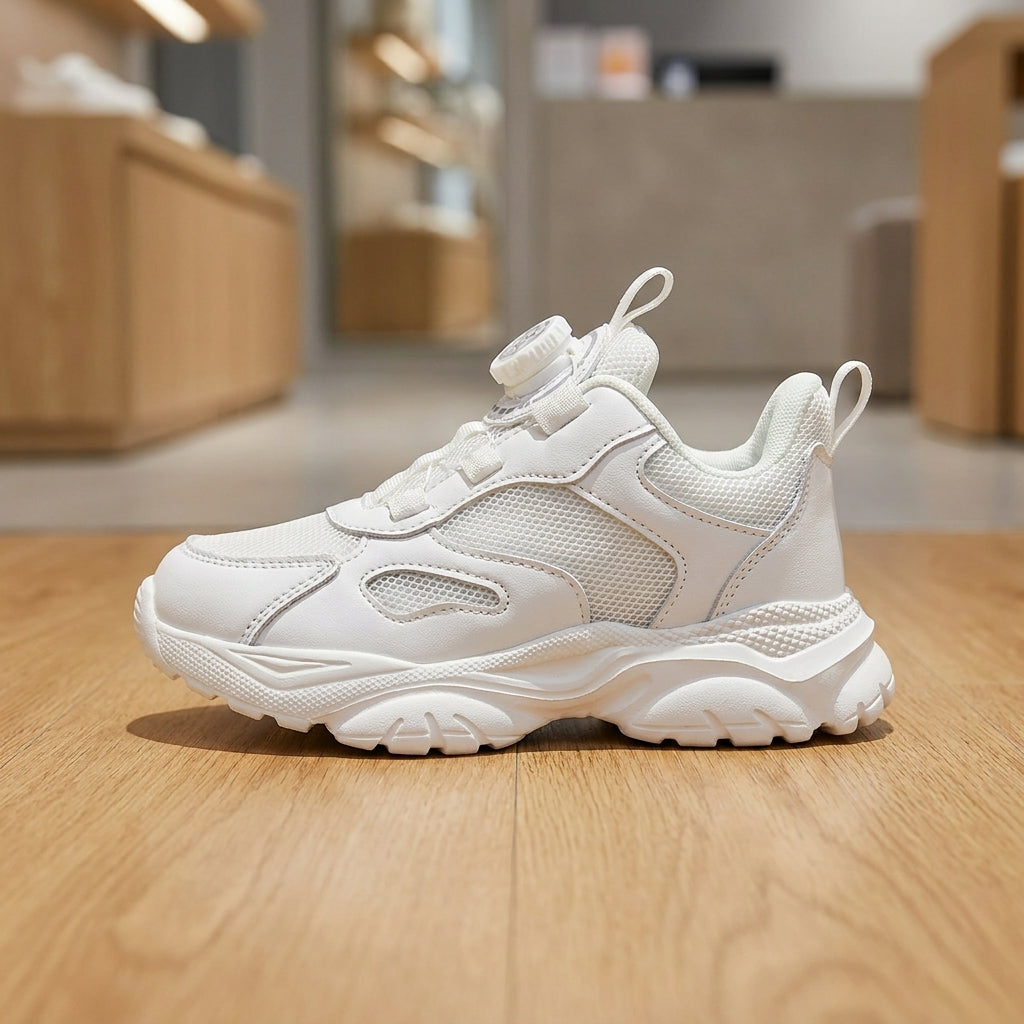 Child's Casual Sneakers - White | حذاء رياضي للأطفال - أبيض