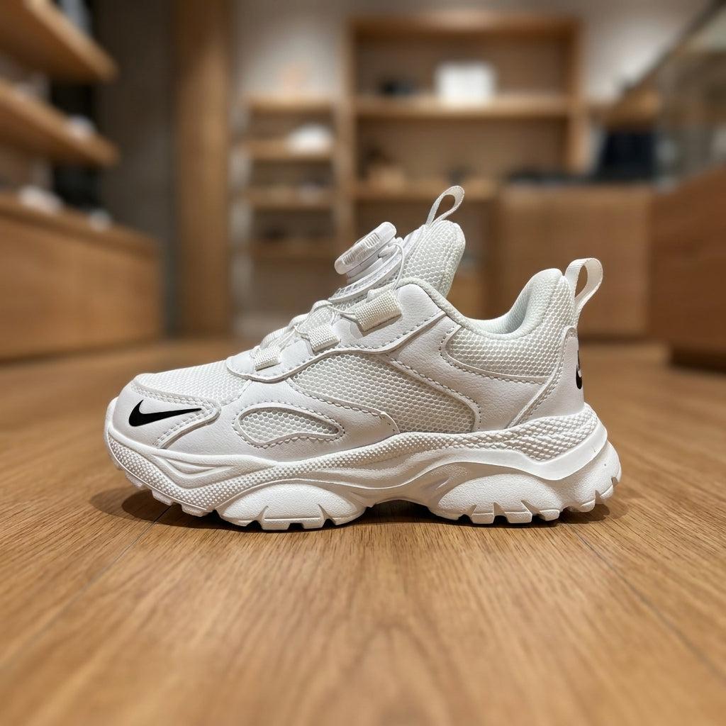 Nike Child's Casual Sneakers - White | حذاء رياضي للأطفال - أبيض