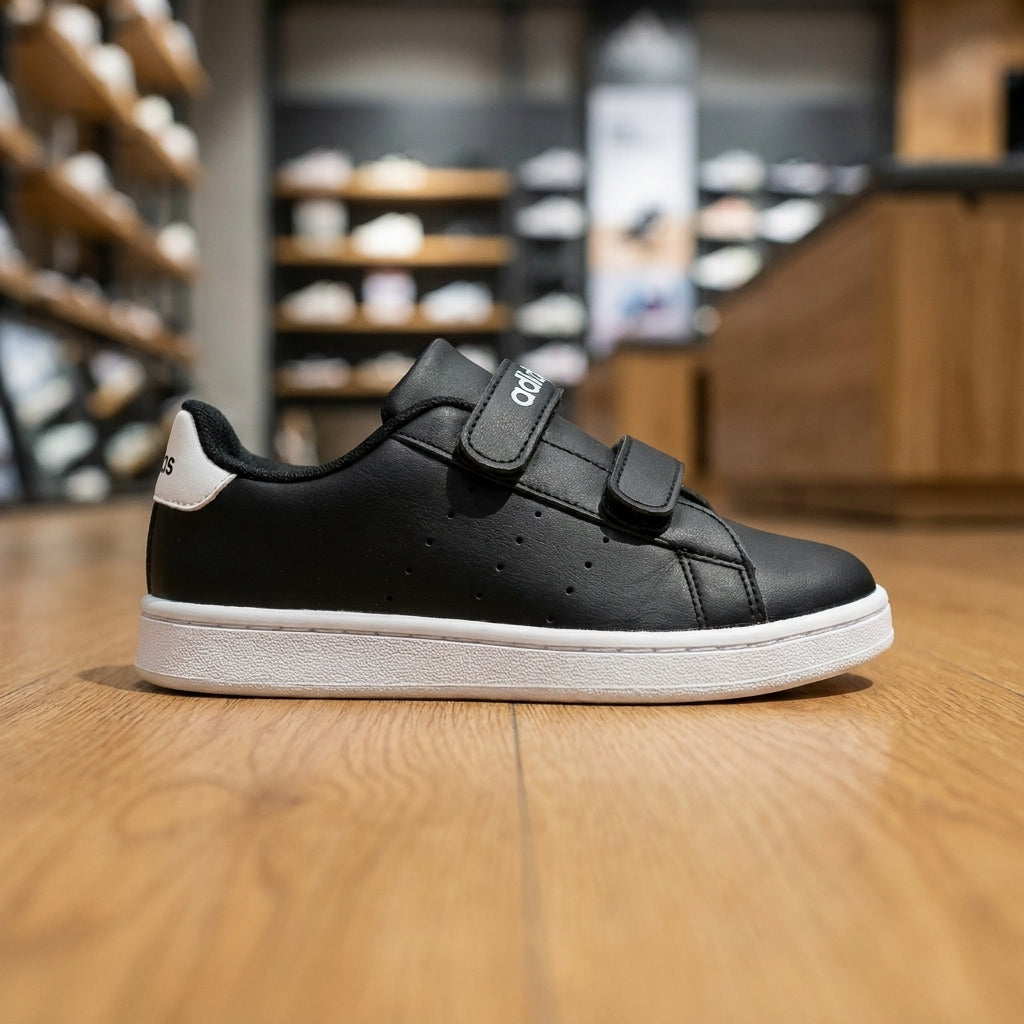 Adidas Advantage Base 2.0 Kids Shoe - Black | حذاء رياضي للأطفال - أسود