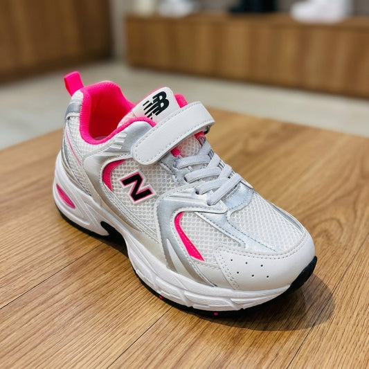 New Balance infant 530 Shoes - White Pink | حذاء رياضي للأطفال - أبيض ووردي