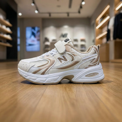 New Balance infant 530 Shoes - Beige White | حذاء رياضي للأطفال - بيج وأبيض