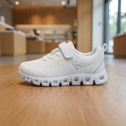 On Cloud Kids Sneaker - White | حذاء رياضي للأطفال - أبيض