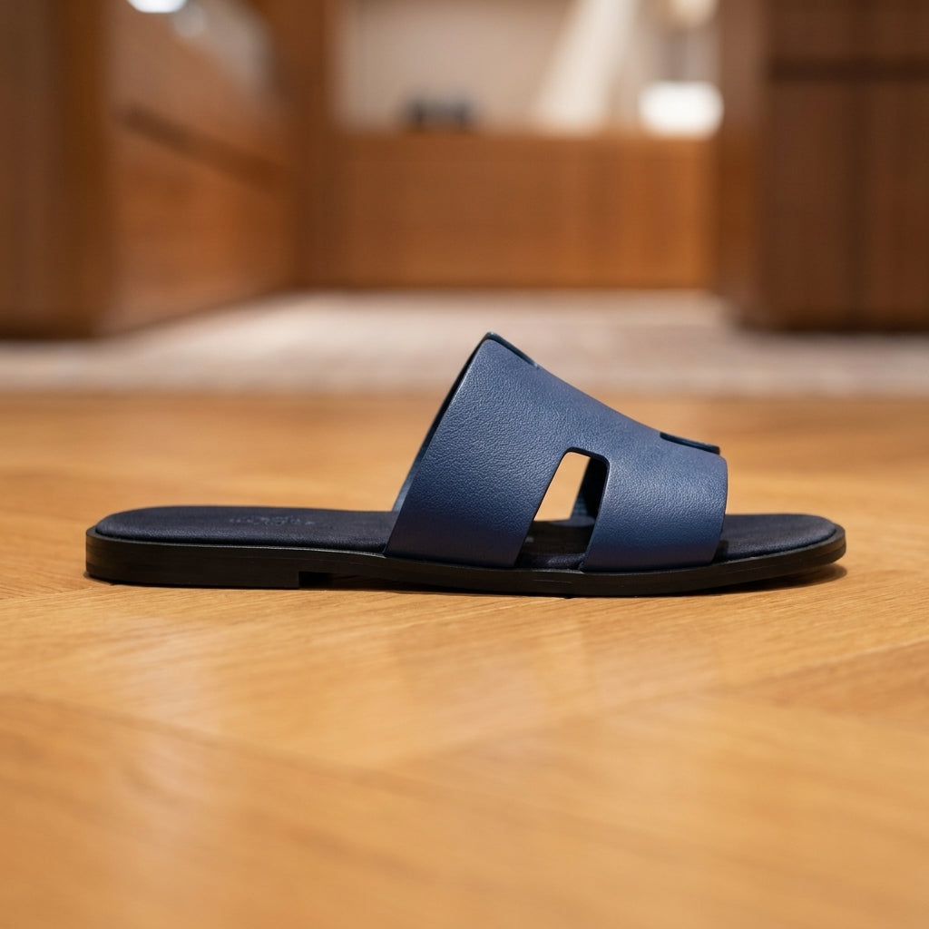 Hermes Izmir Sandals - Blue | صندل - أزرق