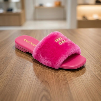 Miu Miu Slide - Pink | صندل - وردي