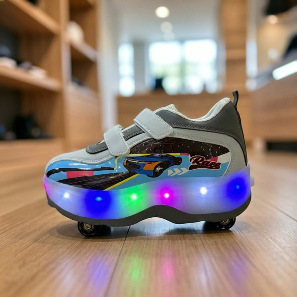 Nexus Sparkle-Stride Light-Up Wheel Sneakers