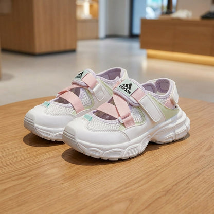 Adidas Sandals - Pastel Pink Green | صندل نسائي - وردي فاتح وأخضر