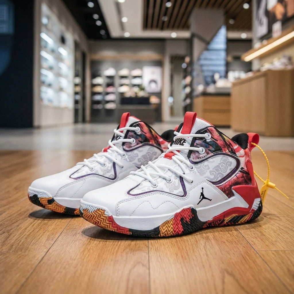 Air Jordan Zion 2 - Red White | حذاء رياضي رجالي - أحمر وأبيض