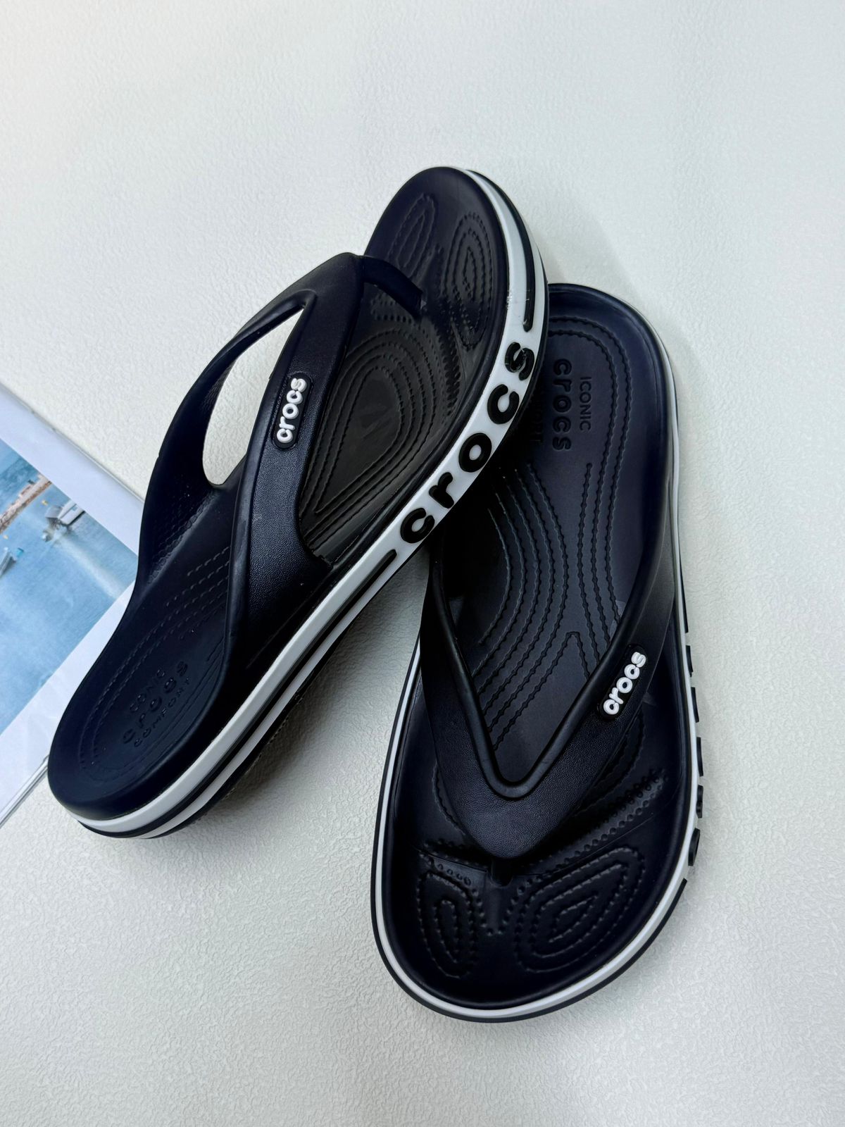 Crocs Bayaband Flip Flops - Black | شبشب - أسود