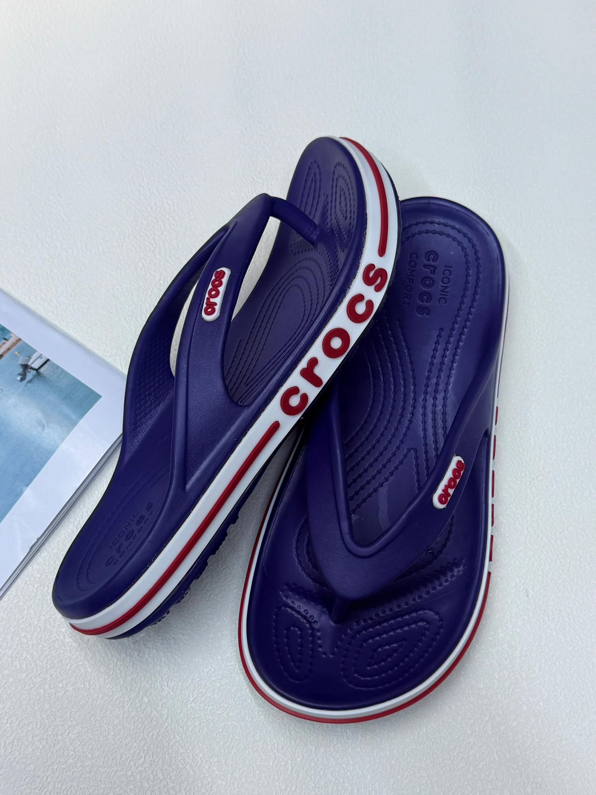 Crocs Bayaband Flip Flops - Blue | شبشب - أزرق